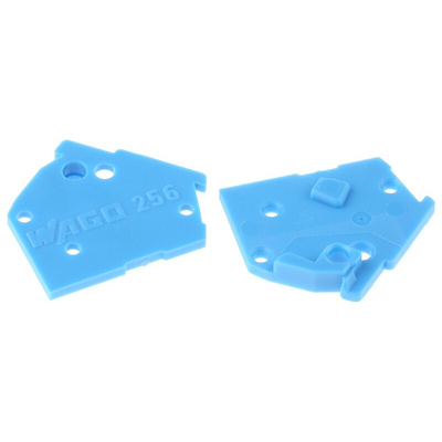 Wago, 256 End Plate for use with PCB Terminal Blocks & Pluggable Connectors