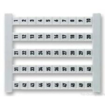 Weidmuller, DEK 6 Terminal Marker for use with Electronic Sub-Assemblies, Plug-In Connectors, Weidmuller Cable