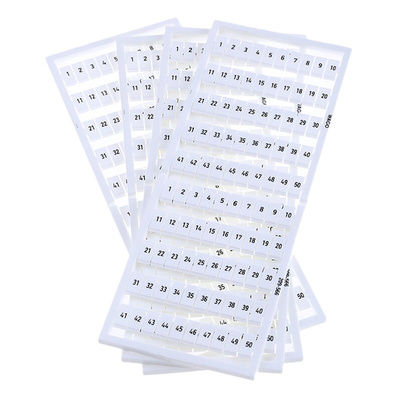 Wago, 209 Marker Strip for use with  for use with Terminal Blocks