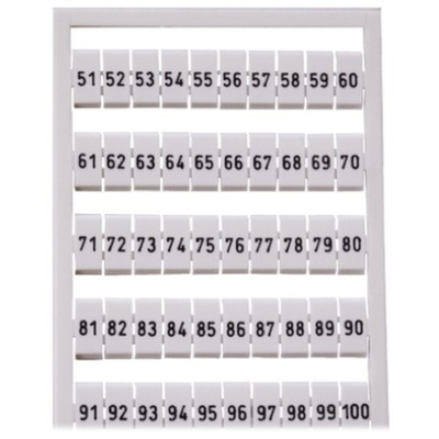 Wago, 209 Marker Strip for use with Terminal Blocks