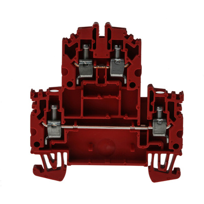 Rockwell Automation 1492 Series Screw Terminal, 4-Way, 24A, 22 → 12 AWG Wire, Screw Cage Termination