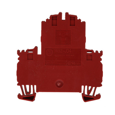 Rockwell Automation 1492 Series Screw Terminal, 4-Way, 24A, 22 → 12 AWG Wire, Screw Cage Termination