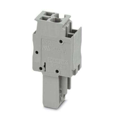 Phoenix Contact SPB Series SPB 2,5/ 2 Terminal Plug, 2-Way, 24A, 28 - 12 Wire, Spring Cage Termination