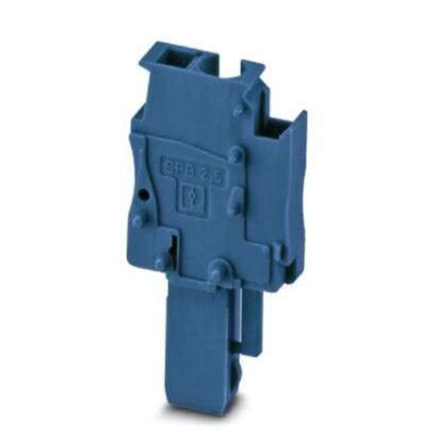 Phoenix Contact SPB Series SPB 2,5/ 1-R BU Terminal Plug, 1-Way, 24A, 28 - 12 Wire, Spring Cage Termination