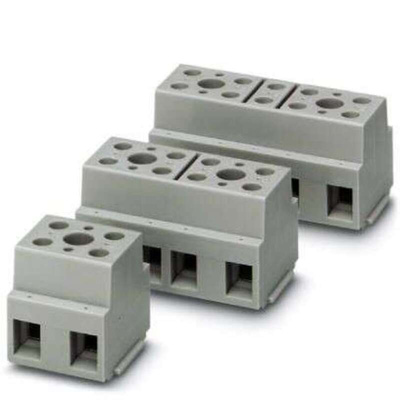 Phoenix Contact Terminal Block, 2-Way, 57A, Screw Termination