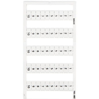 Wago, 793 Marker Card for use with  for use with Terminal Blocks