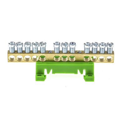 Entrelec, DBTI Earth Bar for use with Terminal Blocks