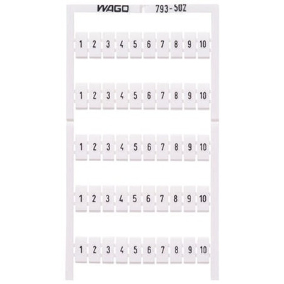 Wago, 793 Marker Card for use with Terminal Blocks