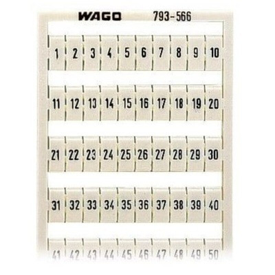 Wago, 793 Marker Card for use with  for use with Terminal Blocks