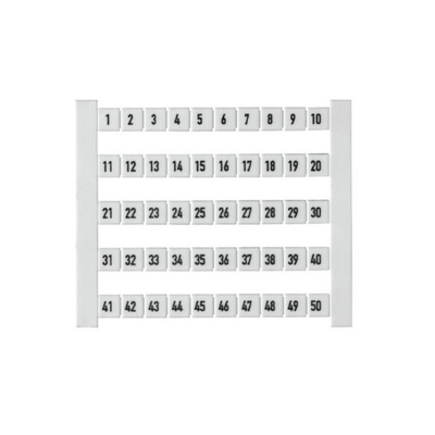 Weidmuller, DEK Terminal Marker for use with  for use with Terminal Blocks