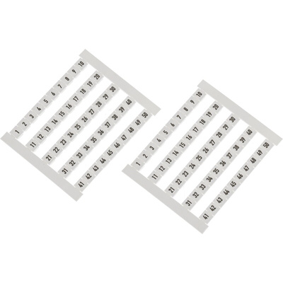 Weidmuller, DEK Terminal Marker for use with  for use with Terminal Blocks