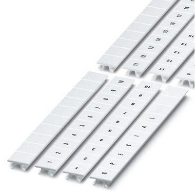 Phoenix Contact, ZB 10.QR : 1 -10 Marker Strip for use with Terminal Blocks