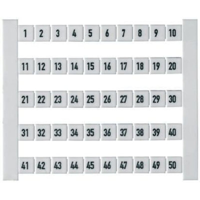 Weidmuller, DEK 11-20 Terminal Marker for use with Terminal Blocks
