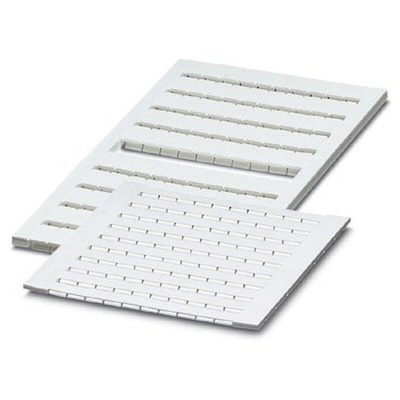 Phoenix Contact, ZBFM 5/WH.LGS:1-120 Terminal Marker for use with Terminal Blocks