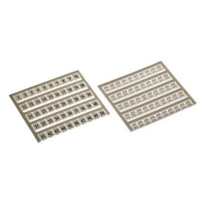 RS PRO Marking Tag for use with DIN Rail Terminal Block