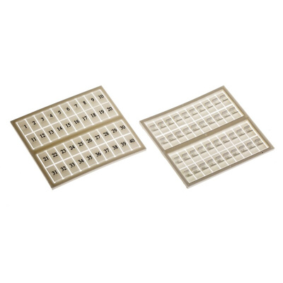 RS PRO Marking Tag for use with DIN Rail Terminal Block
