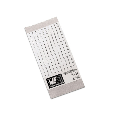 Wurth Elektronik, WR-TBL Adhesive Marker Card for use with Terminal Blocks