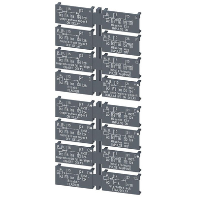 Siemens, 3RP2901 CO Labels for use with Multifunction Devices