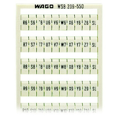 Wago, 209 Marker Card for use with  for use with Terminal Blocks