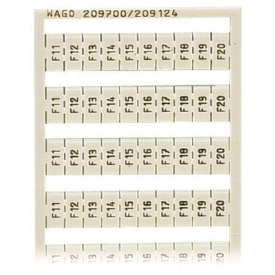 Wago, 209 Marking Card