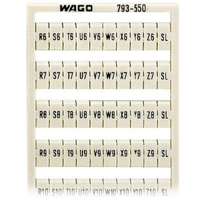 Wago, 793 Marker Card for use with  for use with Terminal Blocks