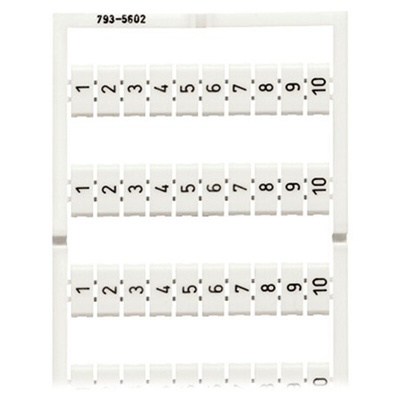 Wago, 793 Marker Card for use with  for use with Terminal Blocks