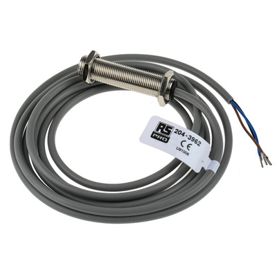 RS PRO Diffuse Reflection Photoelectric Sensor, Barrel Sensor, 0.15 m Detection Range