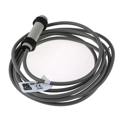 RS PRO Diffuse Reflection Photoelectric Sensor, Barrel Sensor, 0.15 m Detection Range