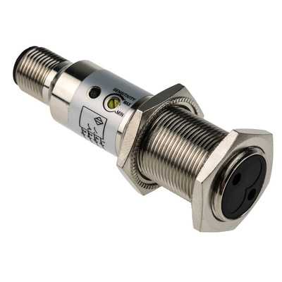 RS PRO Diffuse Reflection Photoelectric Sensor, Barrel Sensor, 0.4 m Detection Range