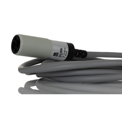 RS PRO Retro Reflective Photoelectric Sensor, Barrel Sensor, 3 m Detection Range