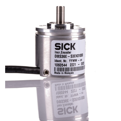 Sick DBS36 Core Series Incremental Incremental Encoder, 1000 ppr, HTL Signal, Solid Type, 6mm Shaft