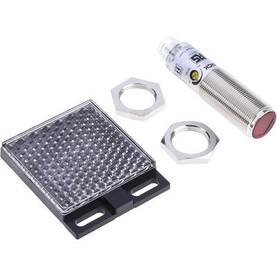 RS PRO Retroreflective Photoelectric Sensor, Barrel Sensor, 50 mm → 7 m Detection Range