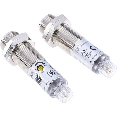RS PRO Through Beam Photoelectric Sensor, Barrel Sensor, 28 m Detection Range