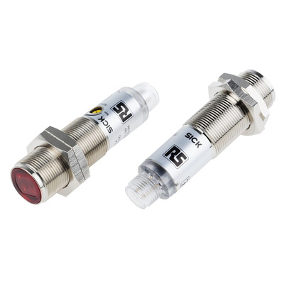 RS PRO Through Beam Photoelectric Sensor, Barrel Sensor, 28 m Detection Range