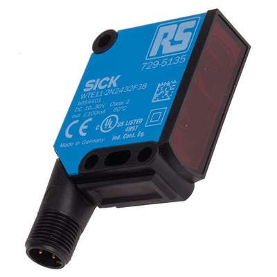 RS PRO Diffuse Photoelectric Sensor, Block Sensor, 40 mm → 1 m Detection Range