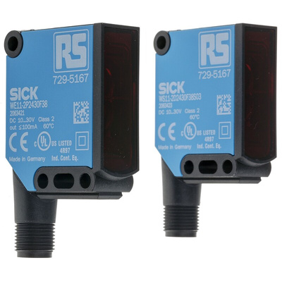 RS PRO Through Beam Photoelectric Sensor, Block Sensor, 20 m Detection Range