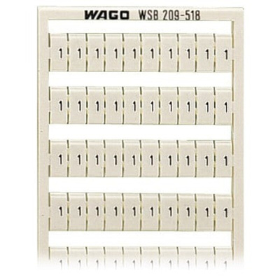 Wago, 209 Marker Card for use with  for use with Terminal Blocks