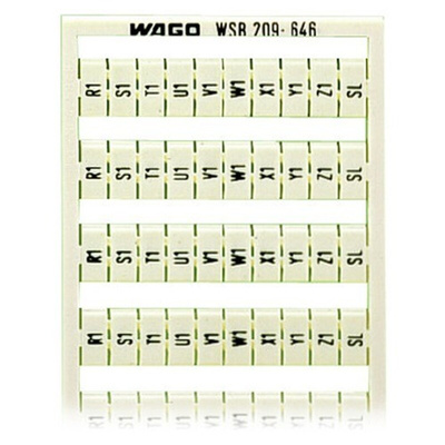 Wago, 209 Marker Card for use with  for use with Terminal Blocks