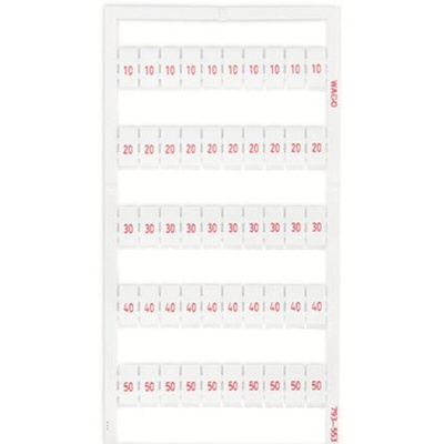 Wago, 793 Marker Card for use with  for use with Terminal Blocks