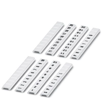 Phoenix Contact, ZBF 5.QR:21-30 Marker Strip for use with Terminal Blocks