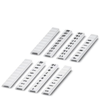 Phoenix Contact, ZBF 4.QR:FORTL.ZAHLEN 81-90 Marker Strip for use with Terminal Blocks