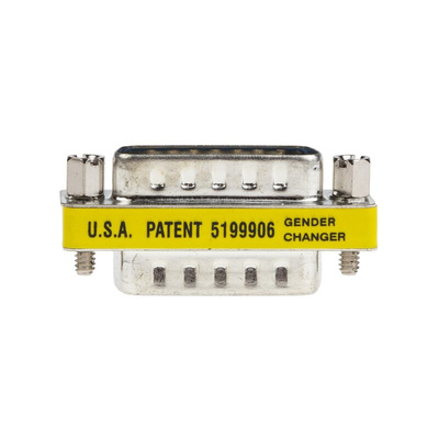 RS PRO D Sub Adapter Male 15 Way D-Sub to Male 15 Way D-Sub
