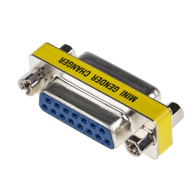 RS PRO D Sub Adapter Female 15 Way D-Sub to Female 15 Way D-Sub