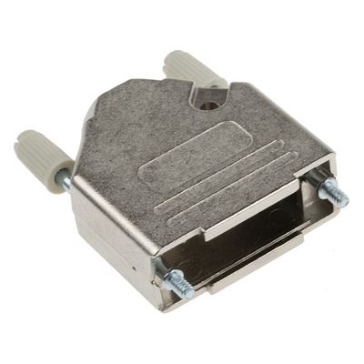 MH Connectors MHDTZK-RA Series Zinc D Sub Backshell, 15 Way, Strain Relief