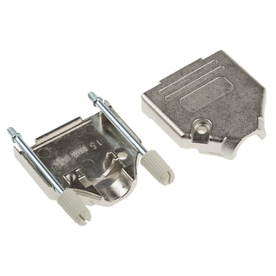 MH Connectors MHDTZK-RA Series Zinc D Sub Backshell, 15 Way, Strain Relief