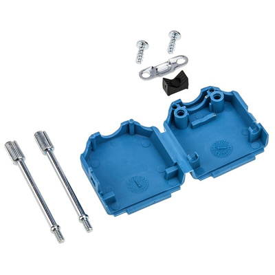 MH Connectors MHDPPK-SLIM Series Polyamide D Sub Backshell, 9 Way, Strain Relief