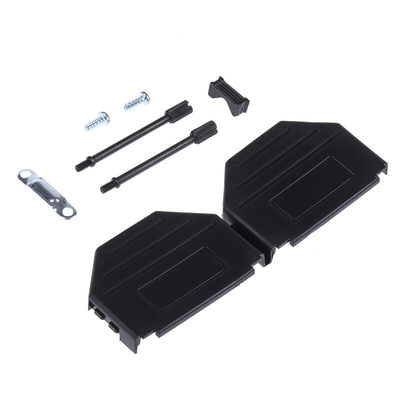 MH Connectors MHDPPK-SLIM Series Polyamide D Sub Backshell, 25 Way, Strain Relief