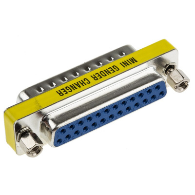 RS PRO D Sub Adapter Male 25 Way D-Sub to Female 25 Way D-Sub