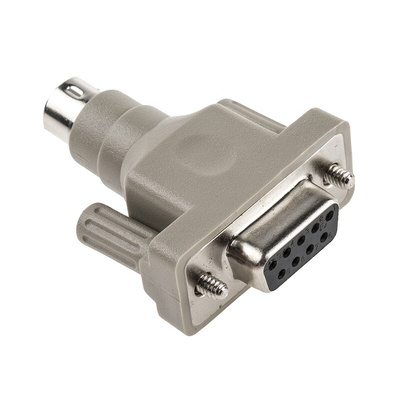 RS PRO D-sub Adapter Female 9 Way D-Sub to Male Mini DIN