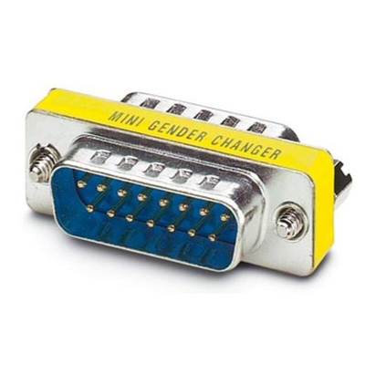 Phoenix Contact D Sub Adapter Male 15 Way D-Sub to Male 15 Way D-Sub